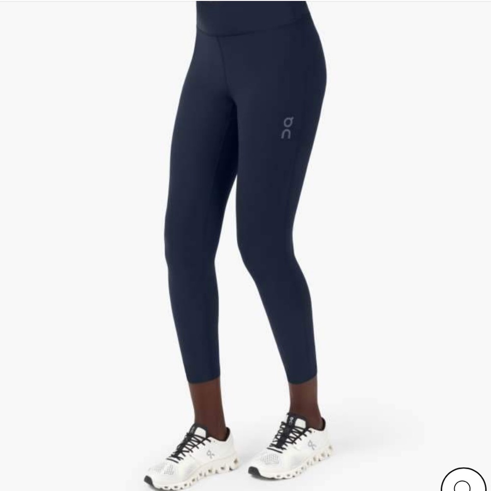 On Running Womens Active Tights 23” Sz S Navy Blue Cloud Athletic